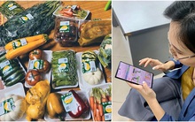 Xe ôm công nghệ tích hợp thêm dịch vụ đi chợ hộ cực tiện ích, chị em chỉ ngồi một chỗ vẫn mua được thực phẩm tươi ngon