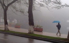 Gió mùa đông bắc gây mưa dông