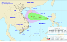 Vùng áp thấp cách quần đảo Hoàng Sa khoảng 650km