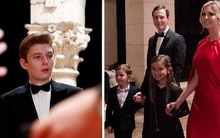 Gia đình Tổng thống Trump tề tựu trong tiệc năm mới: Ivanka xinh đẹp hút hồn nhưng Barron vẫn gây chú ý nhất với vẻ ngoài như "nam thần"