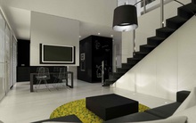 Căn hộ nội thất màu đen vô cùng huyền bí và sang trọng