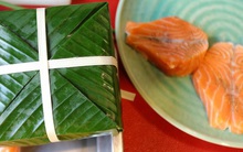 Hơn nửa triệu đồng một cặp bánh chưng trà xanh nhân cá hồi Na Uy