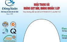 Sản xuất thành công khẩu trang vải 3 lớp kháng khuẩn, giọt bắn và bụi
