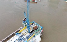 Nhìn từ trên cao, công trình cầu Thủ Thiêm 2 hiện thế nào?