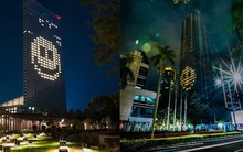 Mặt tiền khách sạn khắp Châu Á đồng loạt "nở nụ cười", khích lệ tinh thần mọi người trong cuộc chiến chống Covid-19