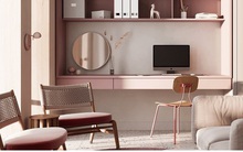 Căn hộ sành điệu với gam màu hồng đơn sắc