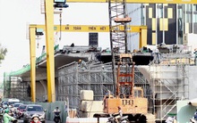 Hối hả trên công trường cầu Thủ Thiêm 2