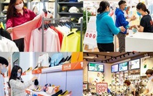 Hậu Covid: Phố xá tấp nập người, TTTM ùn ùn khách mua sắm