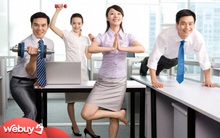 Loạt sản phẩm giúp dân văn phòng tập thể dục thể thao tại chỗ để tránh đau lưng, béo bụng
