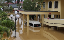 Quảng Bình: Bệnh viện chìm trong biển nước, sản phụ phải chuyển lên khoa Hồi sức tránh lũ, bệnh nhân và bác sĩ chia nhau phần thức ăn ít ỏi