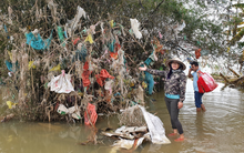 Trả tiền cho những chiếc túi nilon mắc lại cành cây sau lũ: Cách làm từ thiện đầy nhân văn ở Quảng Bình nhận nhiều lời khen từ cộng đồng mạng