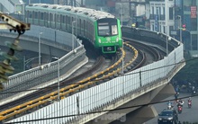 9 đoàn tàu đường sắt Cát Linh - Hà Đông đồng loạt chạy thử