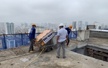 Tiếp tục khởi động máy cắt kim cương xử lý sai phạm công trình 8B Lê Trực