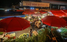 Chợ hoa lớn nhất Hà Nội tấp nập trước ngày 20/10