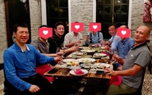 Bức ảnh hội tụ 4 huyền thoại của VTV: Ngày xưa cứ tới giờ cơm - giờ bóng là gặp, thoắt cái đã U50 cả rồi!