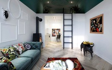 Chỉ vỏn vẹn 13m² nhưng căn hộ nhỏ này lại khiến cho người xem cảm giác thoải mái, nhờ thiết kế tận dụng ánh sáng tự nhiên