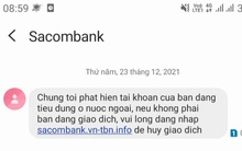 Cuối năm lại dồn dập xuất hiện tin nhắn lừa đảo, giả mạo ngân hàng