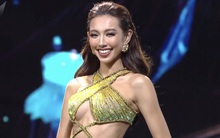Thuỳ Tiên nổi bần bật khi diện váy dạ hội cắt xẻ hiểm hóc, "ăn đứt" mọi đối thủ trong đêm Chung kết Miss Grand