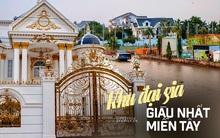 "LÀNG ĐẠI GIA" được bảo vệ chặt nhất Cần Thơ, toàn biệt phủ phong cách "không có gì ngoài đất", cổng trước đậu ô tô, cổng sau đậu vài du thuyền vẫn còn rộng