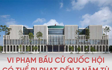 Vi phạm bầu cử Quốc hội có thể bị phạt đến 3 năm tù