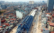 Đường vành đai 2 dưới thấp đoạn Đại La - Minh Khai dần thành hình
