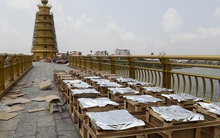 Cận cảnh trận địa pháo hoa tầm cao dịp giỗ Tổ Hùng Vương