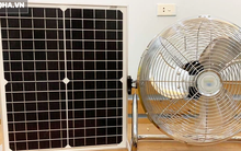 300.000 đồng chiếc quạt năng lượng mặt trời, hàng "thần thánh" tiết kiệm điện ngày hè?