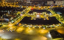 Ảnh, clip: Chợ đầu mối Thủ Đức lập điểm trung chuyển hàng hóa, người đến giao dịch phải có giấy xét nghiệm âm tính