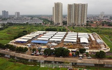 Bệnh viện dã chiến lớn nhất Hà Nội hiện ra sao sau hơn 10 ngày thần tốc xây dựng?