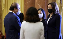 Chủ tịch nước Nguyễn Xuân Phúc hội kiến Phó Tổng thống Mỹ Kamala Harris