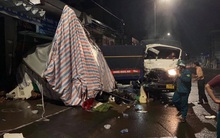 Xe tải tông sập chốt kiểm dịch trên Quốc lộ 20, 3 người thoát chết