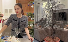 Thú chơi cây ngày Tết của sao Việt: Đào, quất, nhất chi mai đua nhau khoe sắc, rước tài lộc, may mắn cho năm mới