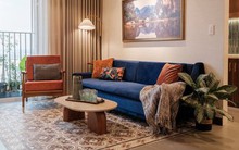 Căn hộ 50m² được thiết kế với 3 màu sắc đặc biệt vừa gọn đẹp lại sang