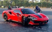 Ferrari 488 va chạm với xe máy sáng nay mạnh cỡ nào? Giá bao nhiêu?