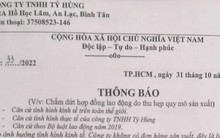 Một doanh nghiệp nước ngoài đột ngột chấm dứt hợp đồng gần 1.200 lao động