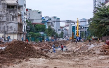 Hà Nội: 4 năm mới xong GPMB, dự án đường Huỳnh Thúc Kháng gấp rút thi công