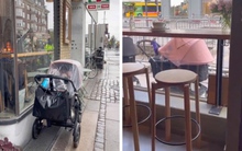 Kinh ngạc với những nơi bố mẹ để con nhỏ ngủ một mình trong nôi giữa các khu phố