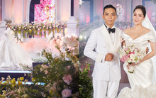 Hé lộ không gian cưới xịn xò như vườn cổ tích của Khánh Thi - Phan Hiển, 2 nhóc tỳ lộ diện cực đáng yêu