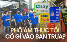 Phố ẩm thực Nguyễn Thượng Hiền dù chỉ hoạt động khung giờ chiều tối nhưng là địa bàn tiềm năng cho hội văn phòng tụ tập giờ nghỉ trưa