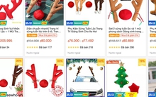 Chợ mạng bội thu nhờ bán đồ trang trí Noel cho ôtô