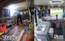 Vợ chồng trẻ "độ" nhà di động trên chiếc xe Mercedes, dân nghiệp dư vẫn tự làm từ A-Z với chi phí "hạt dẻ" bất ngờ