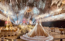 Xuất hiện đám cưới tiền tỷ của đại gia Ninh Bình: 100 ngàn bông hoa nhập khẩu từ Anh, thân thế cô dâu "không phải dạng vừa đâu"