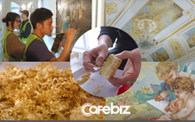 Nín thở ngắm nhìn quy trình dát kín 200 CÂY VÀNG 9999 lên căn Penthouse ở Hà Nội