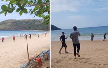 Du khách hốt hoảng bỏ chạy tán loạn trên bãi biển ở Côn Đảo, biết được lý do dân mạng còn ngỡ ngàng hơn