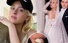 Vợ tài phiệt của Brooklyn Beckham hé lộ nhẫn cưới bản "cập nhật": Nhìn size mà thấy nặng thay cô dâu, nhẫn đính hôn 10,4 tỷ chưa là gì