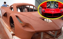 Nhóm bạn trẻ Quảng Ninh tự chế Ferrari LaFerrari song song với Pagani Huayra từ chiếc ô tô sắt vụn
