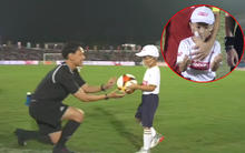 Cậu bé đặc biệt xuất hiện trong trận mở màn của U23 Việt Nam tại SEA Games: Là con trai Văn Quyết, cháu ngoại cựu chủ tịch CLB Sài Gòn