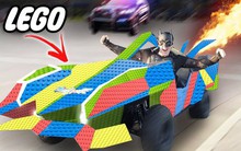 YouTuber dùng LEGO lắp thành công xe hơi của Người Dơi, đã chạy được lại còn biết "phun lửa" giống trong truyện