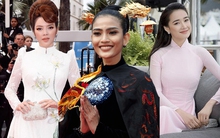 4 sao Việt diện áo dài tại Cannes: Thanh tao, đơn giản mà tỏa sáng ngời ngời