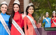 Top 3 Hoa hậu Hoàn vũ Việt Nam diễu hành sau đăng quang: Rất đông fan có mặt giữa trưa nắng, nhan sắc dàn mỹ nhân quả đáng gờm!